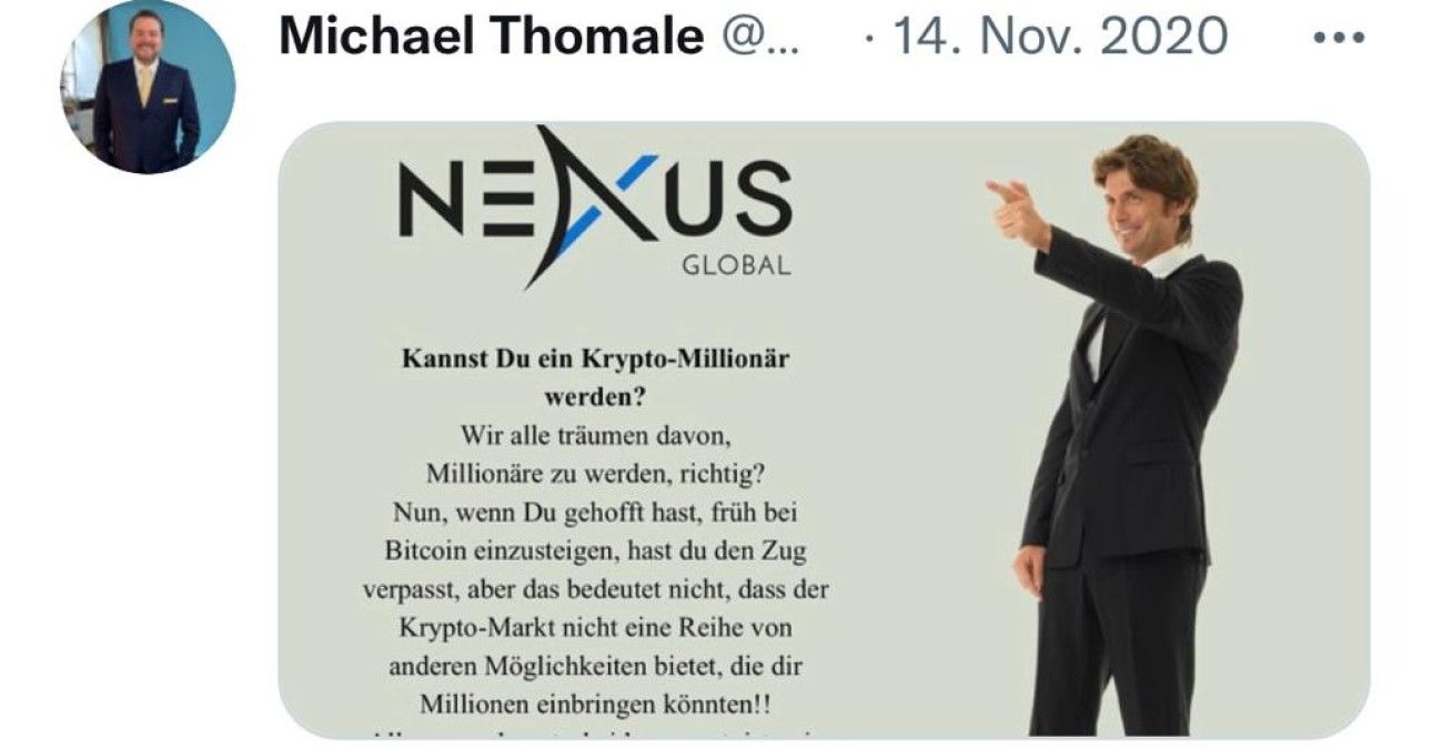 Michael Thomale und Christian M. Scheibener führten die Nexus Global-Gruppe